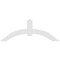 Ekena Millwork Archdale Architectural Grade PVC Gable Bracket, 48"W x 18"H x 2"D x 4"F, 9/12 Pitch GBP048X18X0204ARC00 - alternate 4